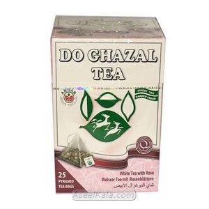 چای سفید همراه با گل رز دوغزال DO GHAZAL بسته 25 عددی