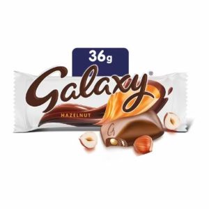 قیمت و خرید شکلات گلکسی فندقی Galaxy تکی 36 گرمی