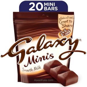 شکلات گلکسی GALAXY شیری خالص مینی 250 گرمی بسته 20 عددی