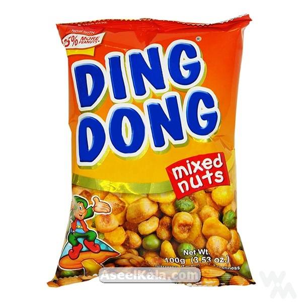 آجیل مخلوط مغزها دینگ دونگ DING DONG با طعم ساده