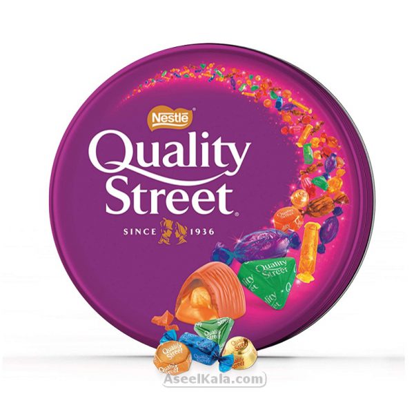 شکلات پذیرایی مخلوط طعم های مخلوط کوالیتی استریت QUALITY STREET قوطی 480 گرم