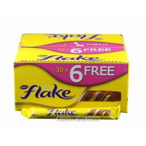 شکلات شیری خالص فلیک FLAKE کدبوری بسته 36عددی