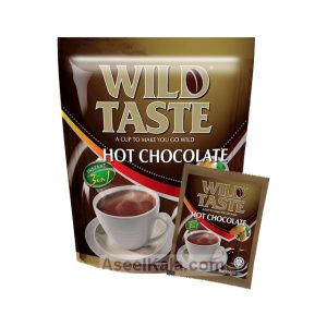 شکلات داغ یا هات چاکلت یا هات شکلات فوری وایلد تست WILD TASTE تعداد 20 عدد در 25 گرم