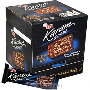 ویفر با شکلات تلخ کرم KARAM بسته 12 عددی