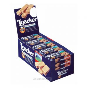 ویفر ترد لواکر LOACKER با طعم شکلات بسته 25 عددی