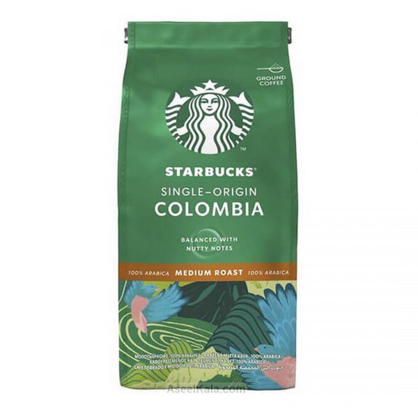 قهوه آسیاب شده استارباکس STARBUCKS مدل کلمبیا وزن 200 گرم