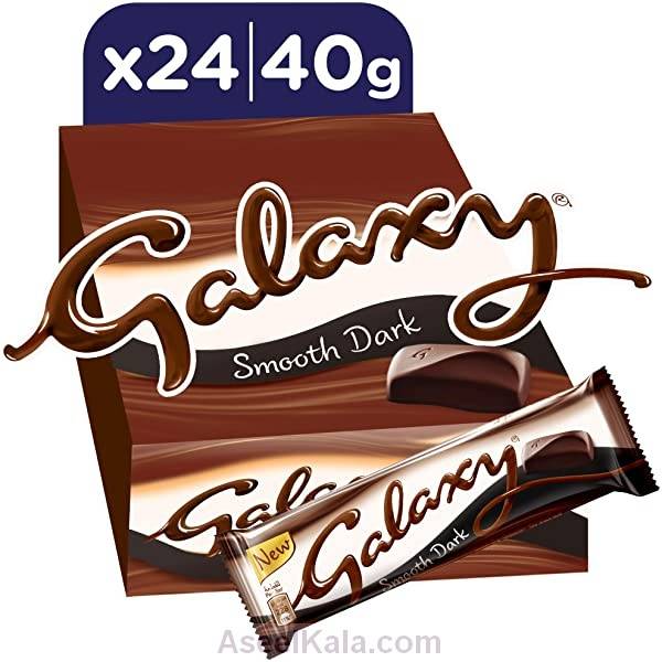 شکلات خالص تلخ گلکسی GALAXY بسته ۲۴ عددی در ۴۰ گرمی
