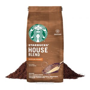 قهوه آسیاب شده استارباکس STARBUCKS مدل House Blend وزن 200 گرم