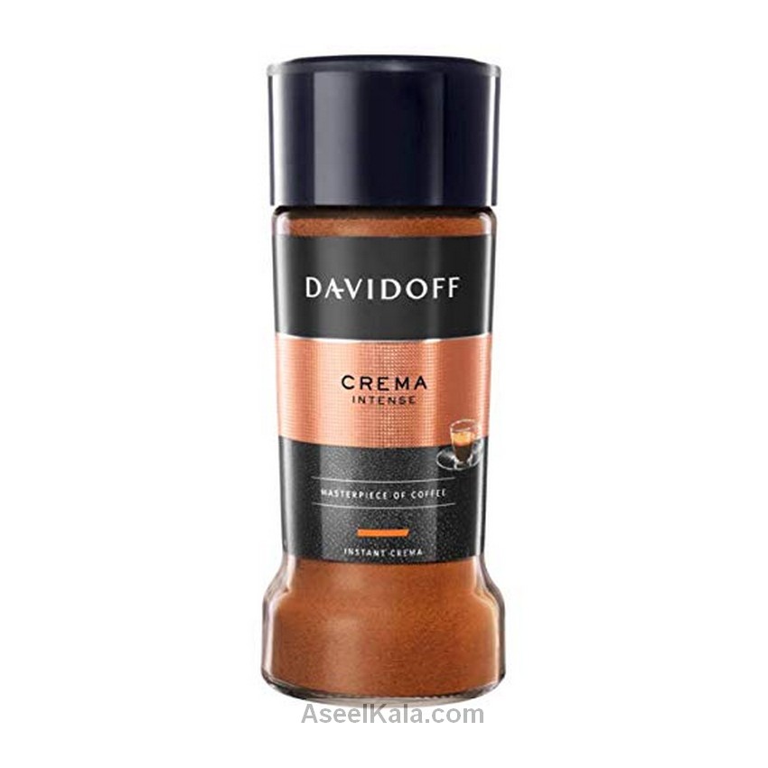 قهوه فوری دیویدوف DAVIDOFF مدل خامه ای شیشه 100 گرمی