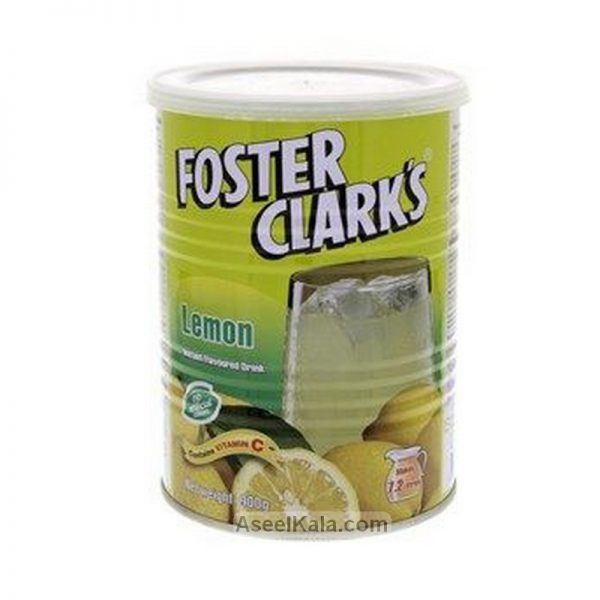 پودر شربت فوری فوستر کلارکس FOSTER CLARKS با طعم لیمو قوطی ۹۰۰ گرمی