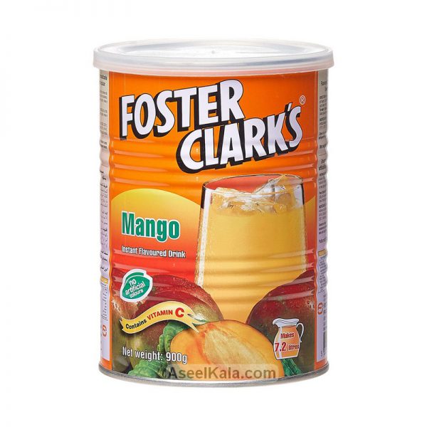 پودر شربت فوری فوستر کلارکس FOSTER CLARKS با طعم انبه قوطی ۹۰۰ گرمی
