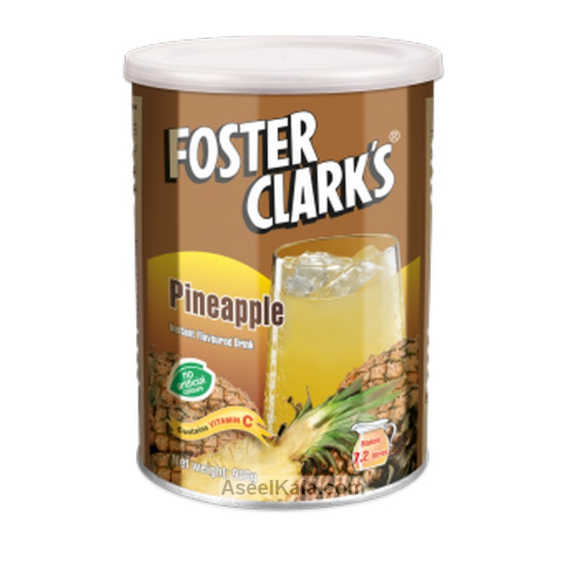 پودر شربت فوری فوستر کلارکس FOSTER CLARKS با طعم آناناس قوطی ۹۰۰ گرمی