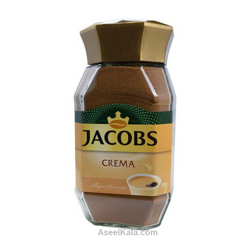 قهوه فوری جاکوبز JACOBS مدل گلد خامه ای شیشه 200 گرمی