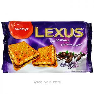 بیسکویت کراکر لگزوز LEXUS با کرم شکلات ۱۲ عددی