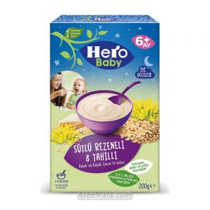 سرلاک هیرو بیبی HERO BABY با طعم 8 غله و رازیانه همراه با milk