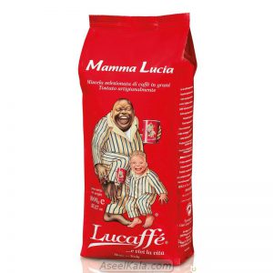 دانه قهوه لوکافه LUCAFFE مدل MAMMA LUCIA ماما لوچیا 1 کیلوگرم