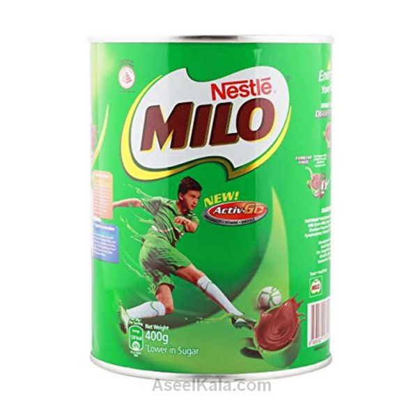 پودر milk شکلات همراه با غلات میلو MILO وزن 400 گرم