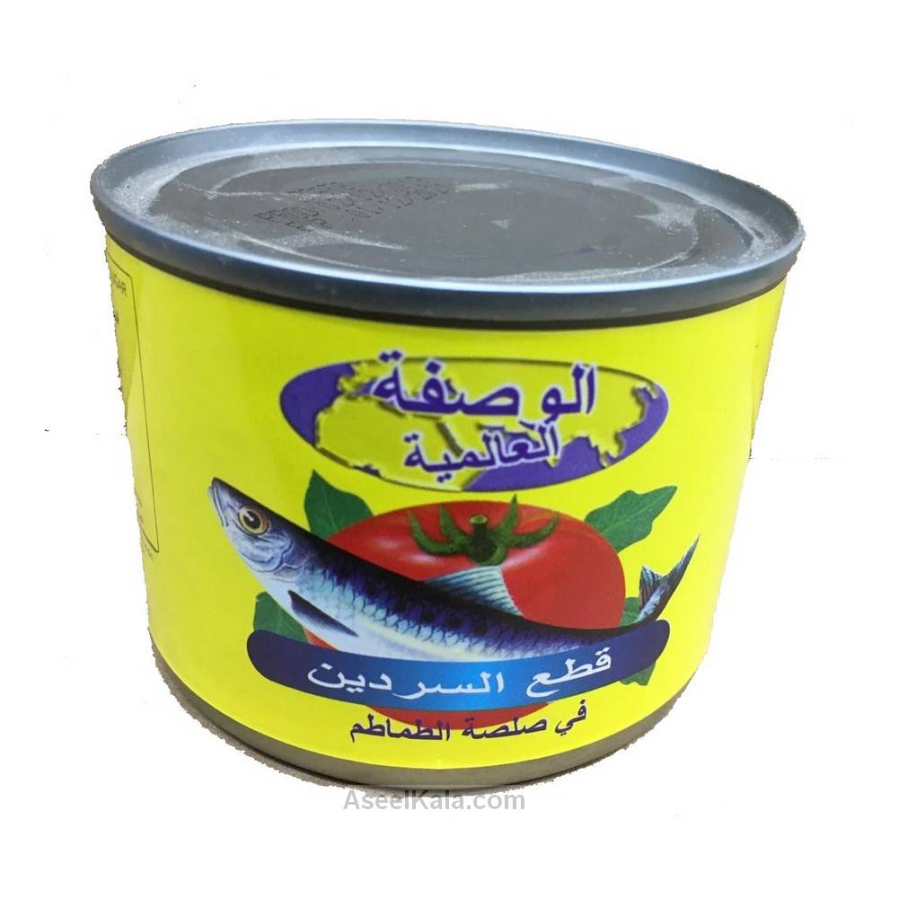 تن ماهی ساردین SARDINES در سس گوجه وزن 180 گرم