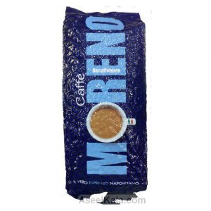 قهوه دانه مورنو MORENO مدل DEECAFFEINATO وزن ۱ کیلو