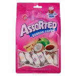 آبنبات با طعم های نارگیل زنجبیل و قهوه پاکتی وزن 250 گرم