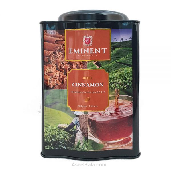 چای امیننت Eminent قوطی با طعم دارچین وزن 250 گرم