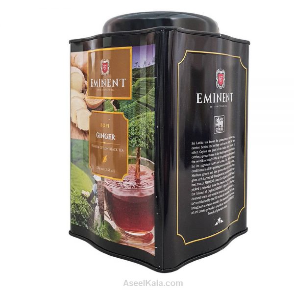 چای امیننت Eminent قوطی با طعم زنجبیل وزن 250 گرمچای امیننت Eminent قوطی با طعم زنجبیل وزن 250 گرم