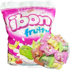 تافی ایبون Ibon با طعم شیر و میوه جات وزن 1 کیلو