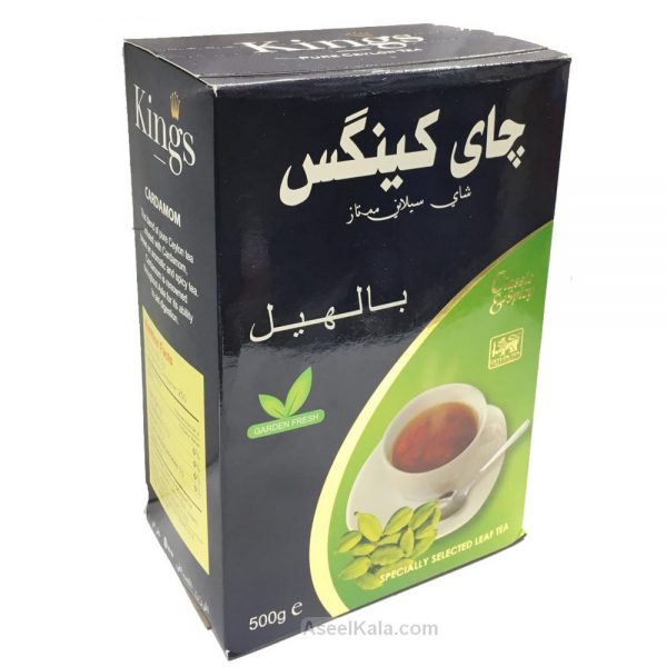 چای کینگس Kings پاکتی با طعم هل وزن 500 گرم