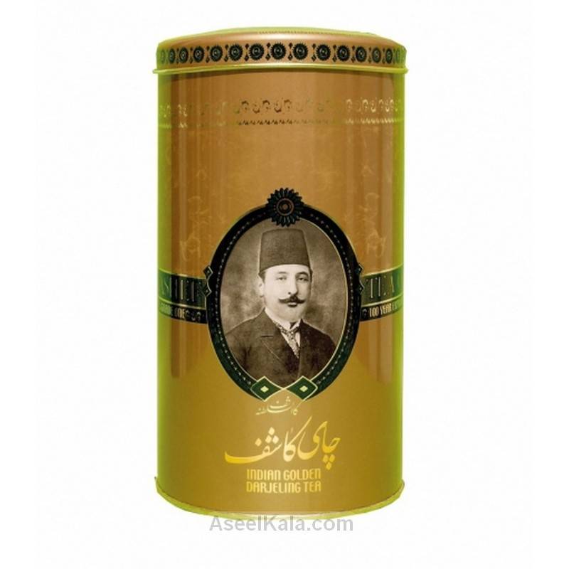 چای دارجلینگ کاشف Kashef قوطی ساده هندی وزن 450 گرم