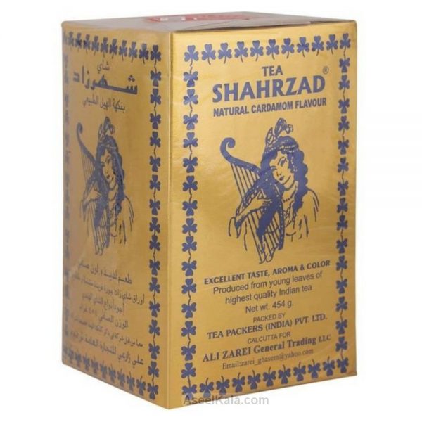 چای شهرزاد Sharzad پاکتی با طعم هل طبیعی وزن 454 گرمی