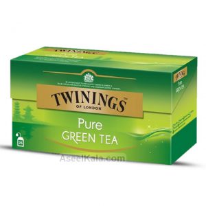 چای سبز کیسه ای توینینگز Twinings طعم ساده بسته 25 عددی