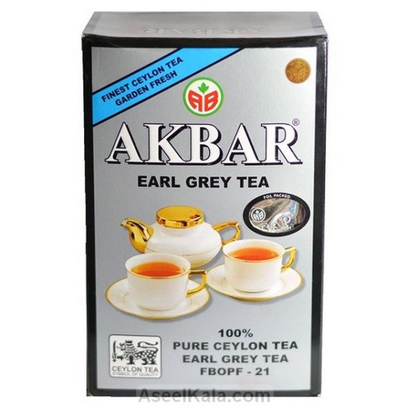 چای اکبر AKBAR پاکتی سیلانی معطر ارل گری وزن 500 گرم
