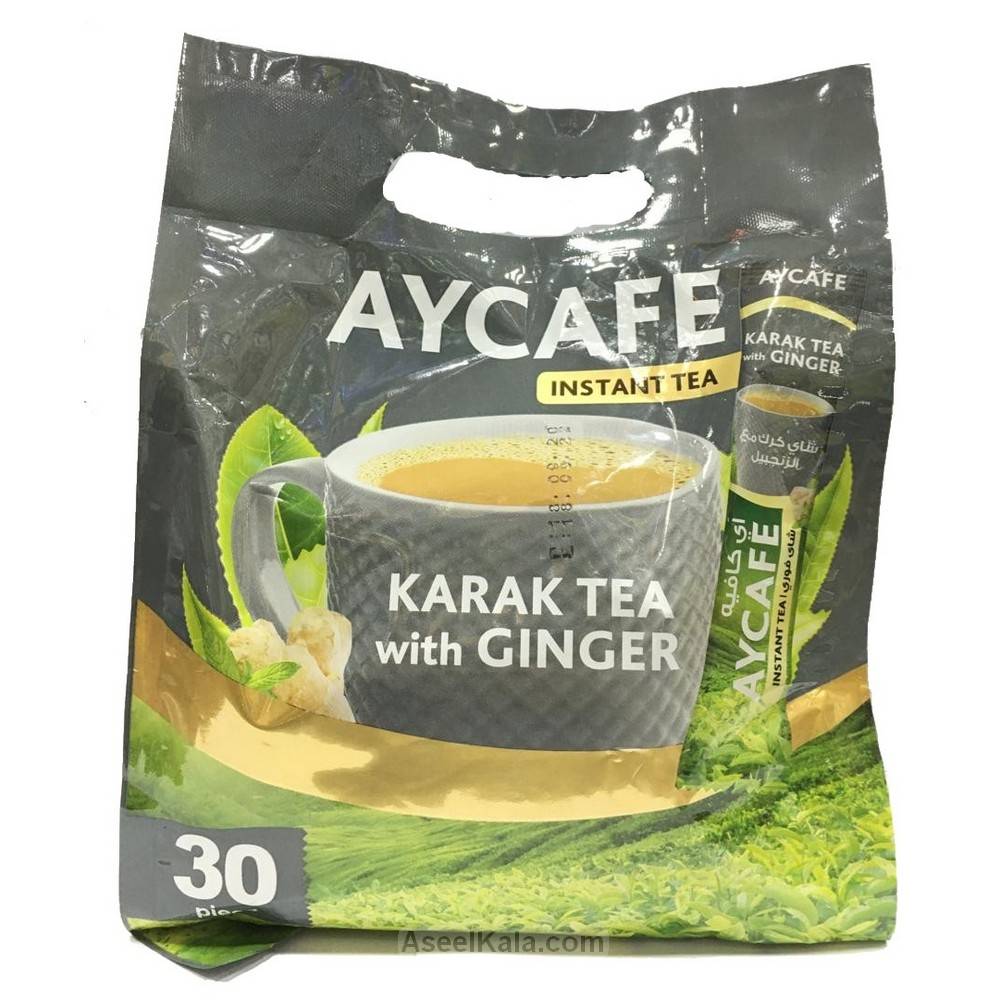 چای کرک آی کافی Aycafe با طعم زنجبیل بسته 30 عددی