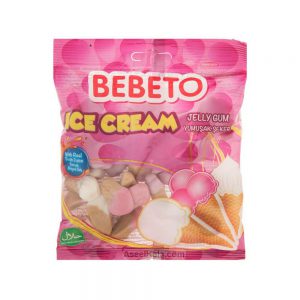 پاستیل ببتو Bebeto با طعم بستنی وزن 80 گرم