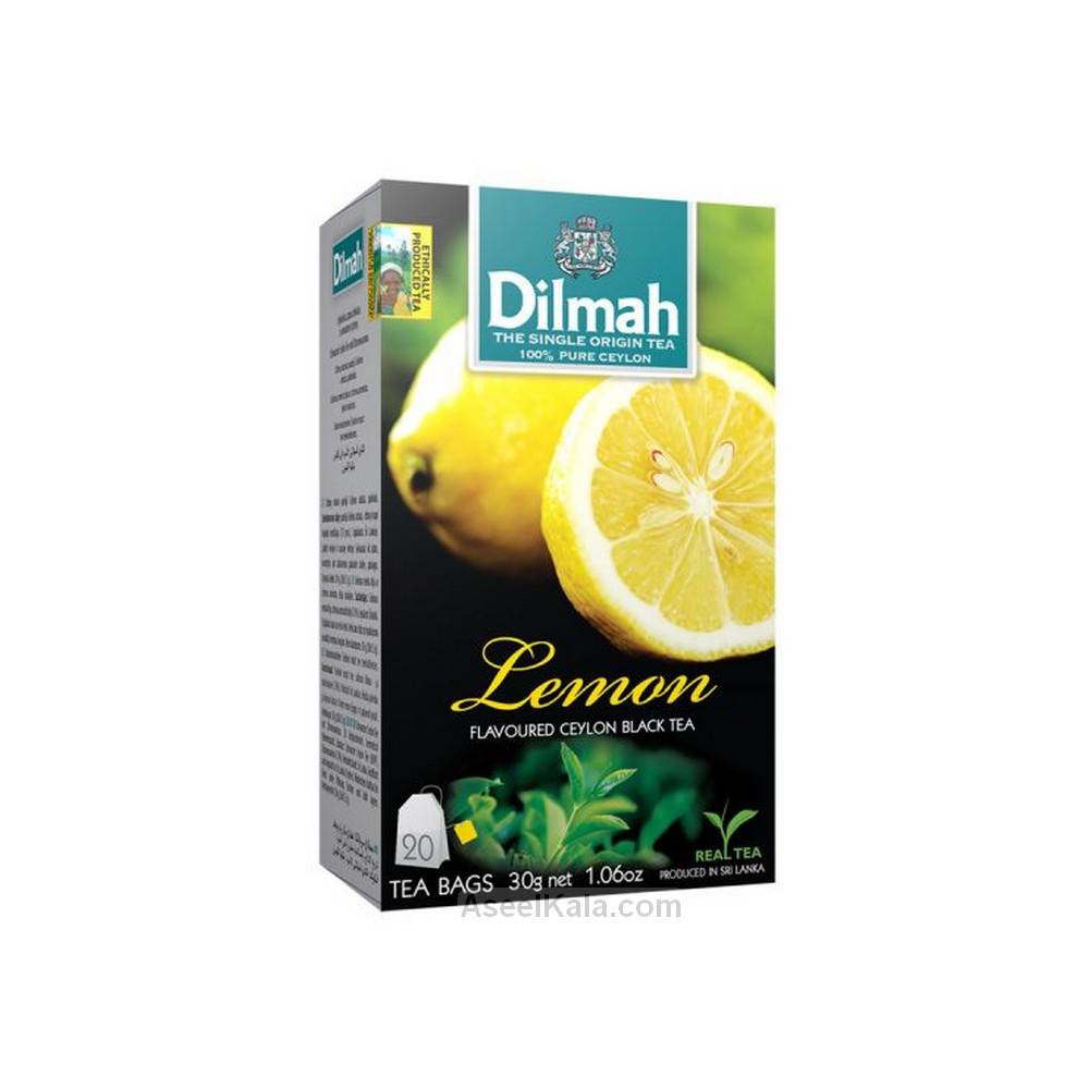 چای کیسه ای سیلانی دیلمه Dilmah با طعم لیمو بسته 20 عددی