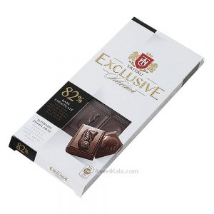 شکلات تلخ ۸۲ درصد اکسکلوسیو تای تاو TAITAU وزن ۱۰۰ گرم