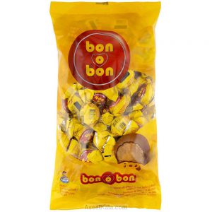 شکلات بن بن Bon Bon همراه با milk ویفر و کرم بادام زمینی وزن 1 کیلو