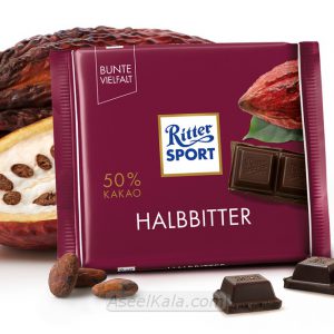 شکلات ریتر اسپرت Ritter Sport با طعم Dark Chocolate 50% وزن 100 گرم