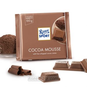 شکلات ریتر اسپرت Ritter Sport با طعم Cocoa Mousse Chocolate وزن 100 گرم