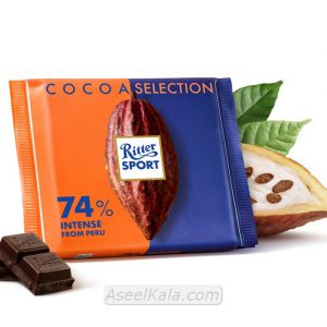 شکلات ریتر اسپرت Ritter Sport با طعم Cocoa 74% Peru وزن 100 گرم