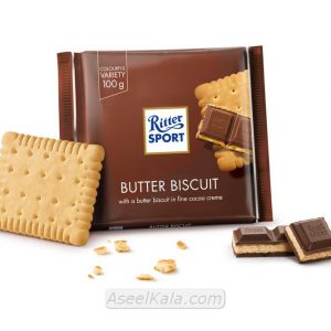 شکلات ریتر اسپرت Ritter Sport با طعم Butter Biscuit وزن 100 گرم