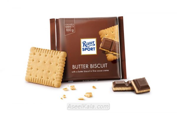 شکلات ریتر اسپرت Ritter Sport با طعم Butter Biscuit وزن 100 گرم