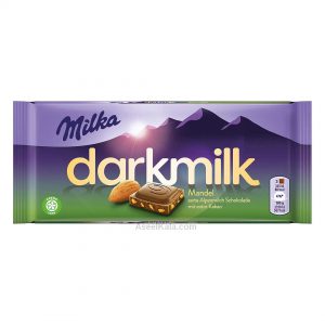 شکلات تلخ میلکا Milka با طعم بادام 100 گرم