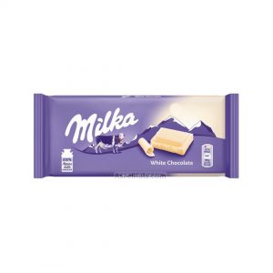 شکلات میلکا Milka با طعم شکلات سفید 100 گرم