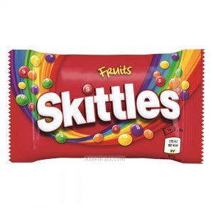 دراژه شکلاتی اسکیتلز Skittles مدل Fruits وزن 45 گرم