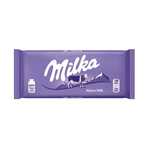 شکلات میلکا Milka با طعم شیر آلپ 100 گرم