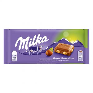 شکلات میلکا Milka با طعم فندق 100 گرم