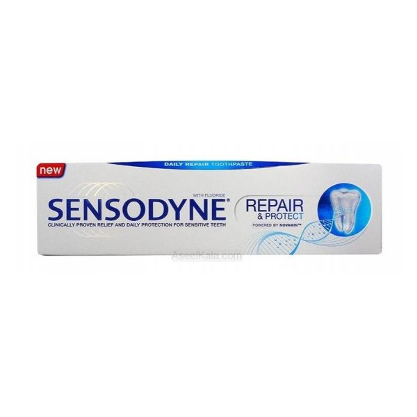 خمیر دندان سنسوداین Sensodyne مدل Repair & Protect حجم 100 میلی لیتر