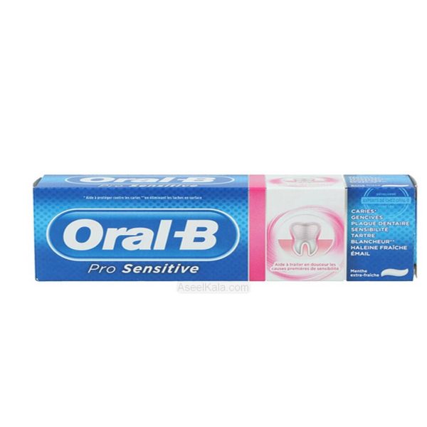 خمیر دندان oral-b مدل pro sensitive وزن 75 میل