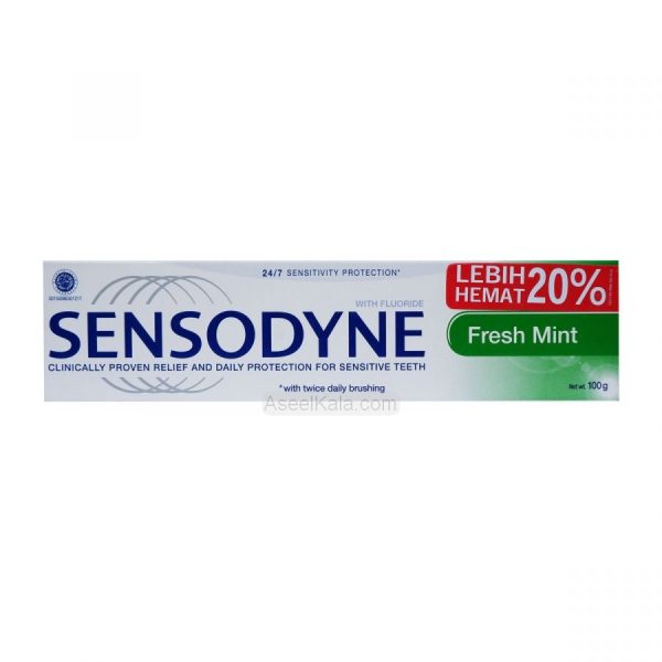 خمیر دندان سنسوداین Sensodyne مدل Fresh Mint حجم 100 میلی لیتر